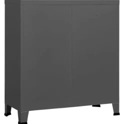 vidaXL - Opbergkast - Antraciet - Staal