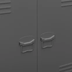 vidaXL - Opbergkast - Antraciet - Staal