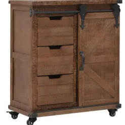 vidaXL - Opbergkast - Bruin - Hout