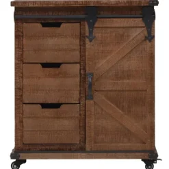 vidaXL - Opbergkast - Bruin - Hout