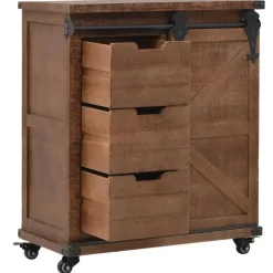 vidaXL - Opbergkast - Bruin - Hout