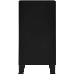 vidaXL - Opbergkast - Zwart - Metaal