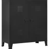 vidaXL - Opbergkast - Zwart - Staal