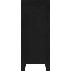 vidaXL - Opbergkast - Zwart - Staal