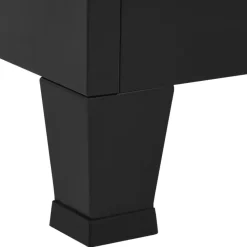 vidaXL - Opbergkast - Zwart - Staal