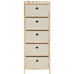 vidaXL - Opbergmeubel - Beige - Hout
