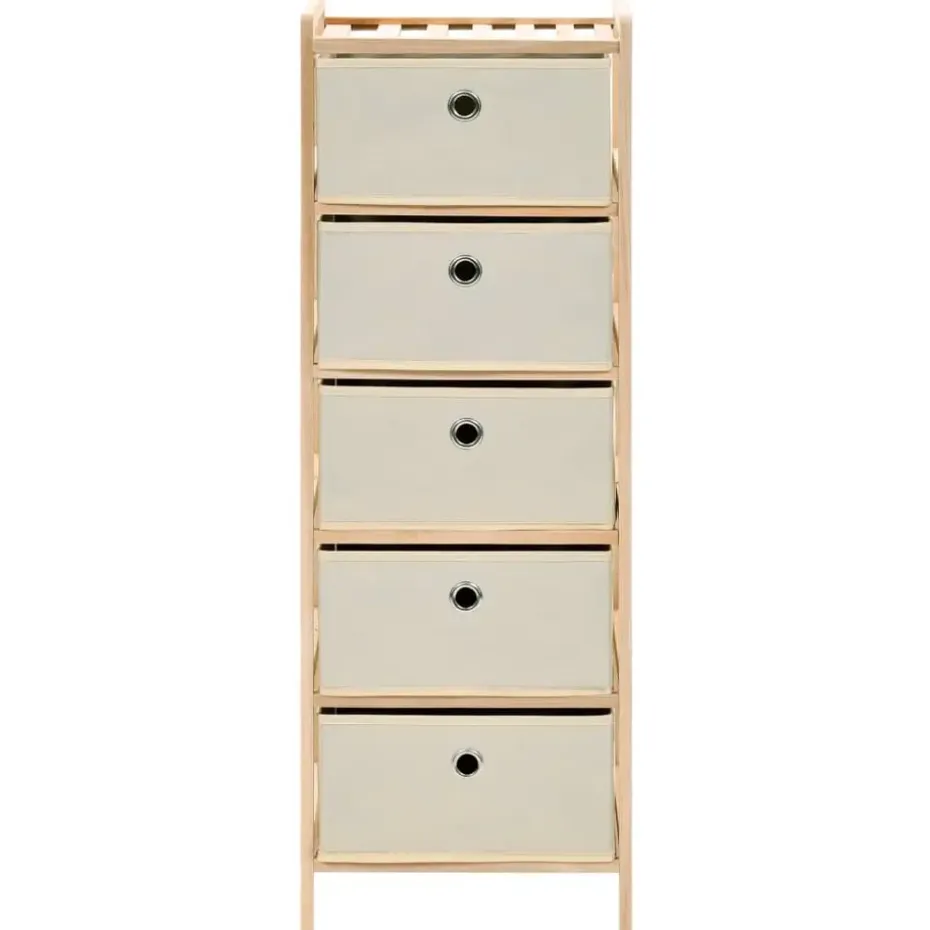 vidaXL - Opbergmeubel - Beige - Hout