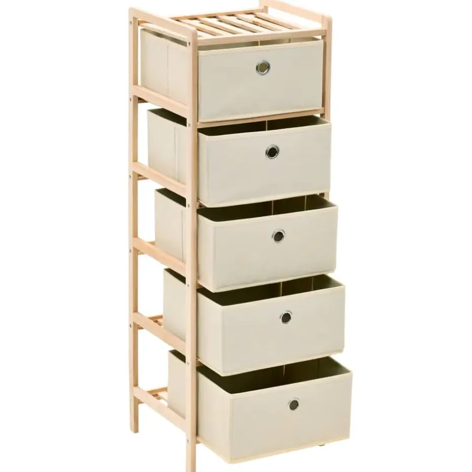 vidaXL - Opbergmeubel - Beige - Hout