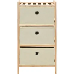 vidaXL - Opbergmeubel - Beige - Hout