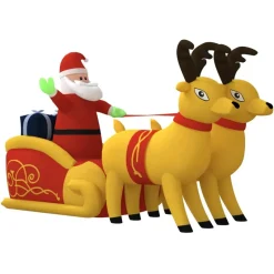 vidaXL - Opblaasbare Kerstman - 130 cm