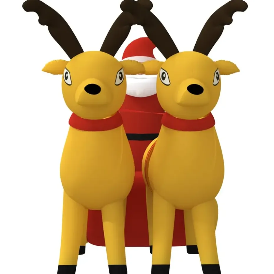 vidaXL - Opblaasbare Kerstman - 130 cm