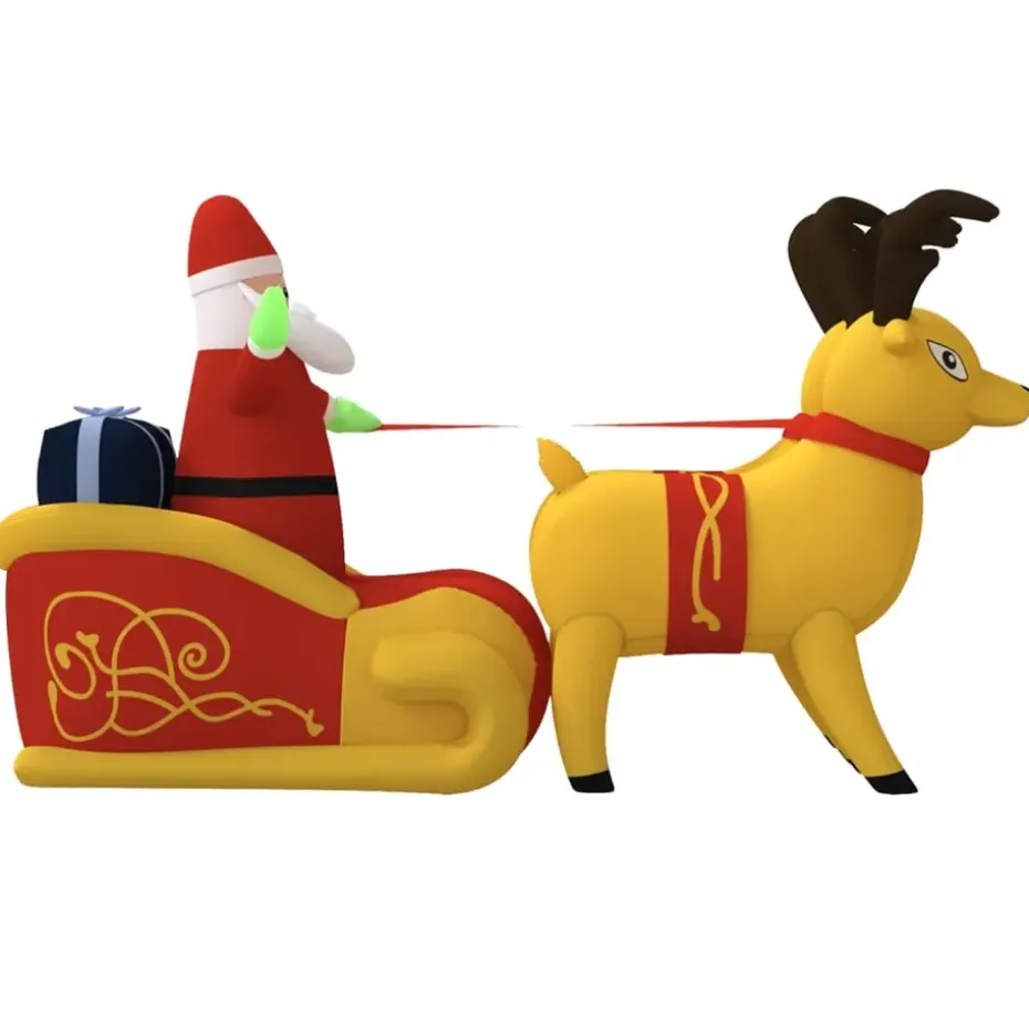 vidaXL - Opblaasbare Kerstman - 130 cm