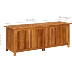 vidaXL - Opslagkist - Bruin - Hout - 150 x 50 x 58 cm