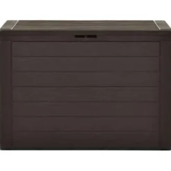 vidaXL - Opslagkist - Bruin - Polypropyleen