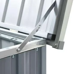 vidaXL - Opslagkist - Grijs - Staal - 171 x 99 x 93 cm