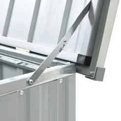 vidaXL - Opslagkist - Grijs - Staal - 171 x 99 x 93 cm