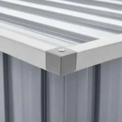 vidaXL - Opslagkist - Grijs - Staal - 129 x 67 x 65 cm