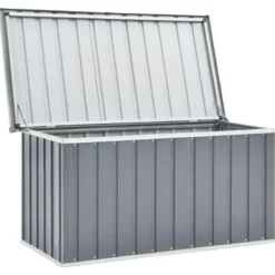 vidaXL - Opslagkist - Grijs - Staal - 129 x 67 x 65 cm