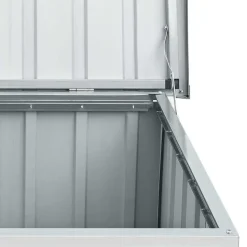 vidaXL - Opslagkist - Grijs - Staal - 129 x 67 x 65 cm