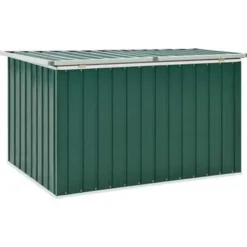 vidaXL - Opslagkist - Groen - Staal - 149 x 99 x 93 cm