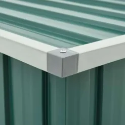 vidaXL - Opslagkist - Groen - Staal - 149 x 99 x 93 cm