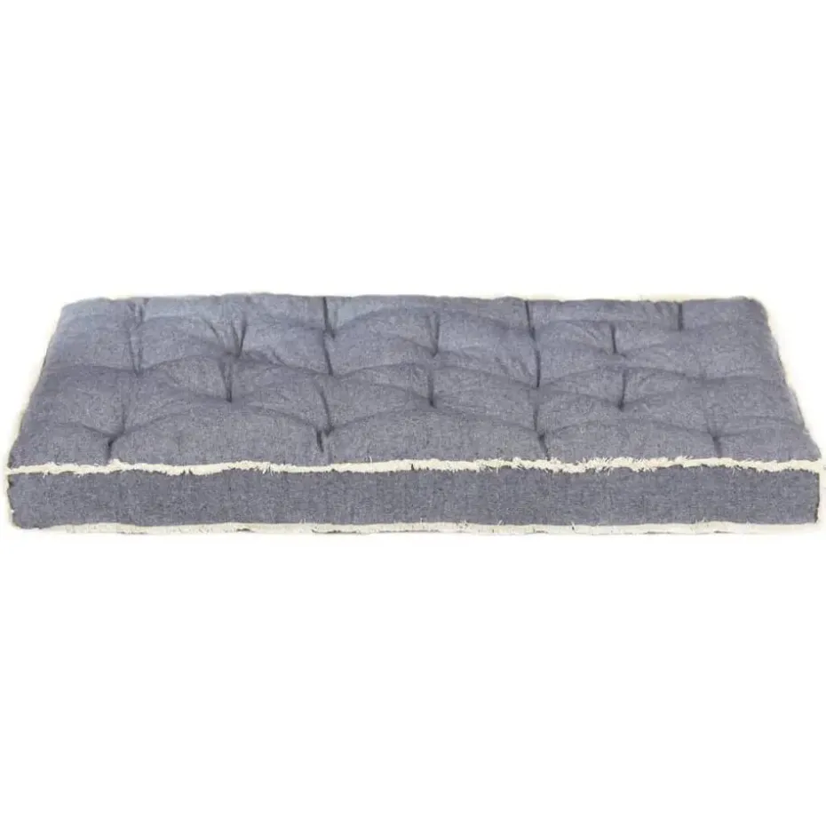 vidaXL - Pallet Bankkussen - Blauw - Katoen