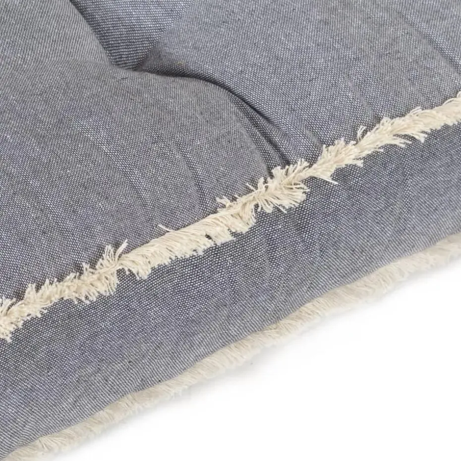 vidaXL - Pallet Bankkussen - Blauw - Katoen