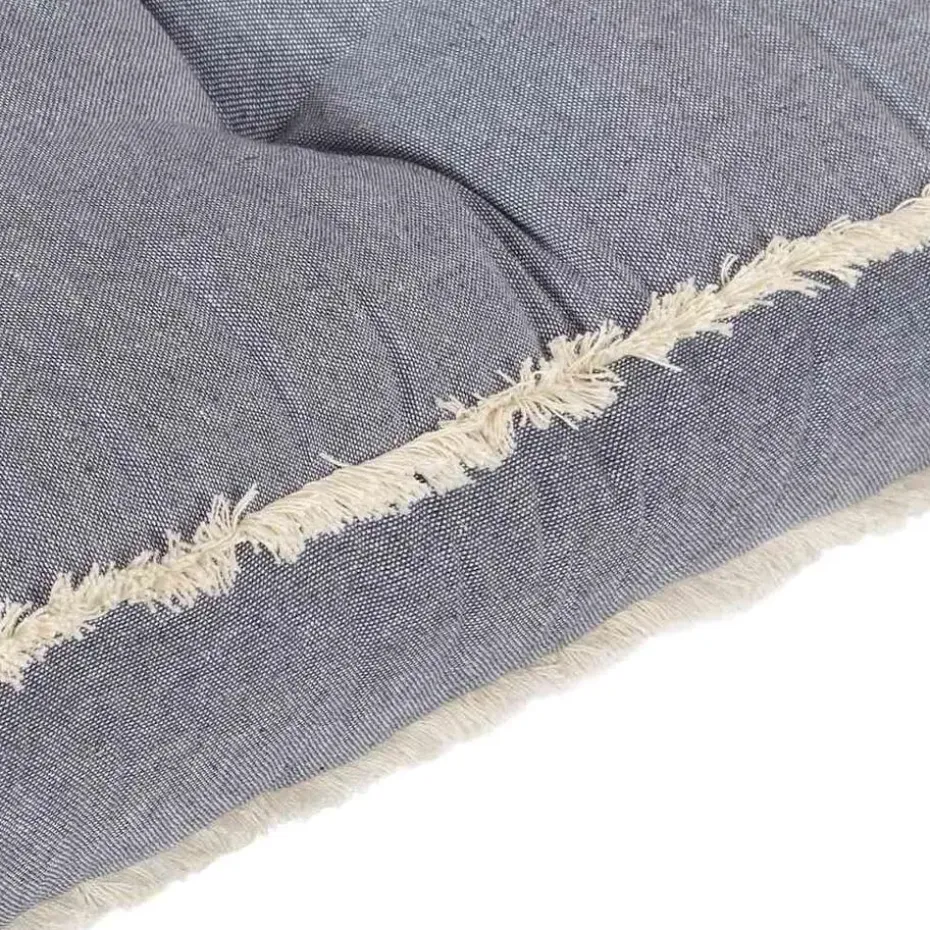 vidaXL - Pallet Bankkussen - Blauw - Katoen