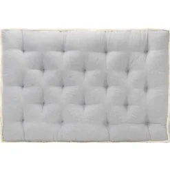 vidaXL - Pallet Bankkussen - Grijs - Katoen