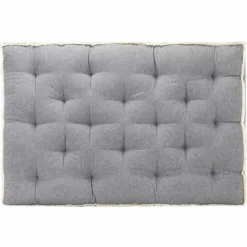 vidaXL - Pallet Bankkussen - Antraciet - Katoen