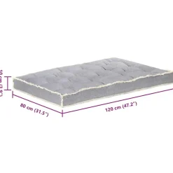 vidaXL - Pallet Bankkussen - Antraciet - Katoen