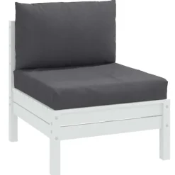 vidaXL - Palletkussen - Antraciet - Stof