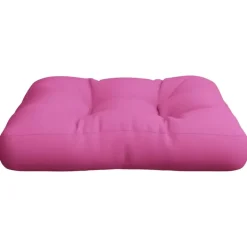 vidaXL - Palletkussen - Roze - Stof - 60 x 60 x 12 cm