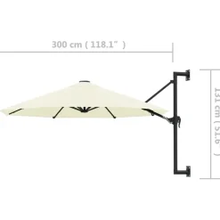 vidaXL - Parasol - Beige