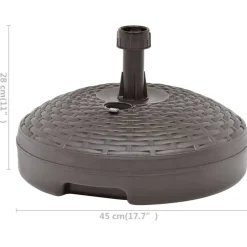 vidaXL - Parasolbasis - Bruin - Kunststof