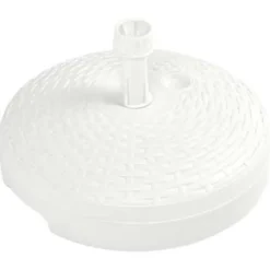 vidaXL - Parasolbasis - Wit - Kunststof