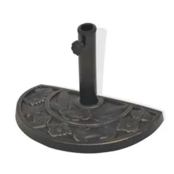 vidaXL - Parasolvoet - Bruin - Staal