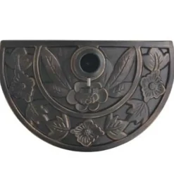 vidaXL - Parasolvoet - Bruin - Staal