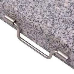 vidaXL - Parasolvoet - Grijs - Graniet