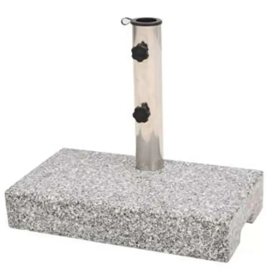 vidaXL - Parasolvoet - Grijs - Graniet