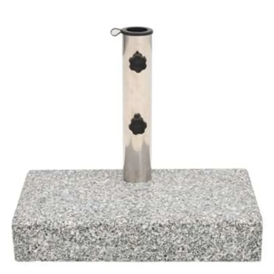 vidaXL - Parasolvoet - Grijs - Graniet