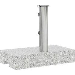 vidaXL - Parasolvoet - Grijs - Graniet