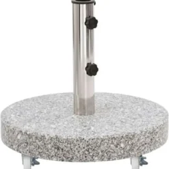 vidaXL - Parasolvoet - Grijs - Graniet