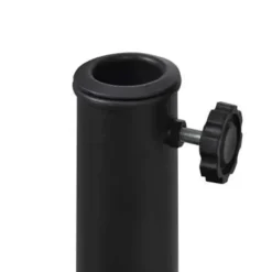 vidaXL - Parasolvoet - Zwart - Staal