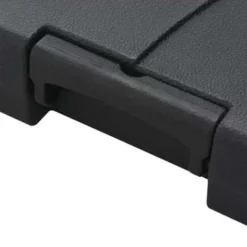 vidaXL - Parasolvoet - Zwart - Kunststof