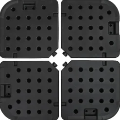 vidaXL - Parasolvoet - Zwart - Kunststof