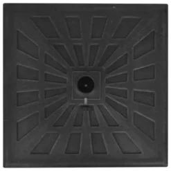 vidaXL - Parasolvoet - Zwart - Staal