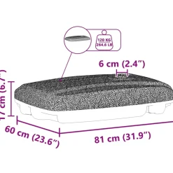 vidaXL - Parasolvoet - Zwart - Kunststof