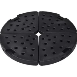 vidaXL - Parasolvoet - Zwart - Kunststof