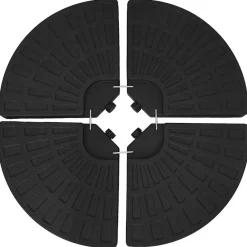 vidaXL - Parasolvoet - Zwart - Kunststof